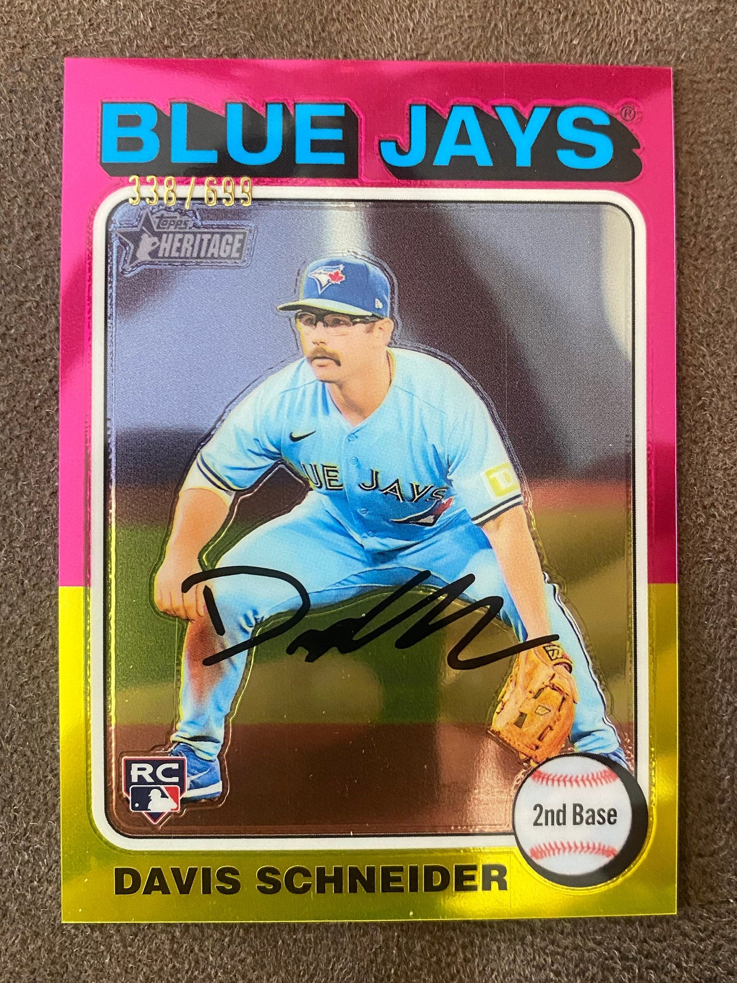 Davis Schneider - 2024 Topps Heritage High Number - Chrome /699 - Blue Jays