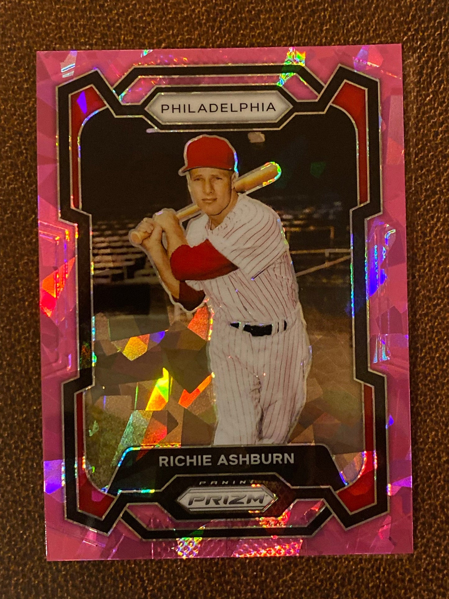 Richie Ashburn - 2024 Panini Prizm - Pink Ice Mega - Phillies