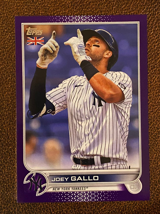 Joey Gallo - 2022 Topps UK - Purple /50 - Yankees
