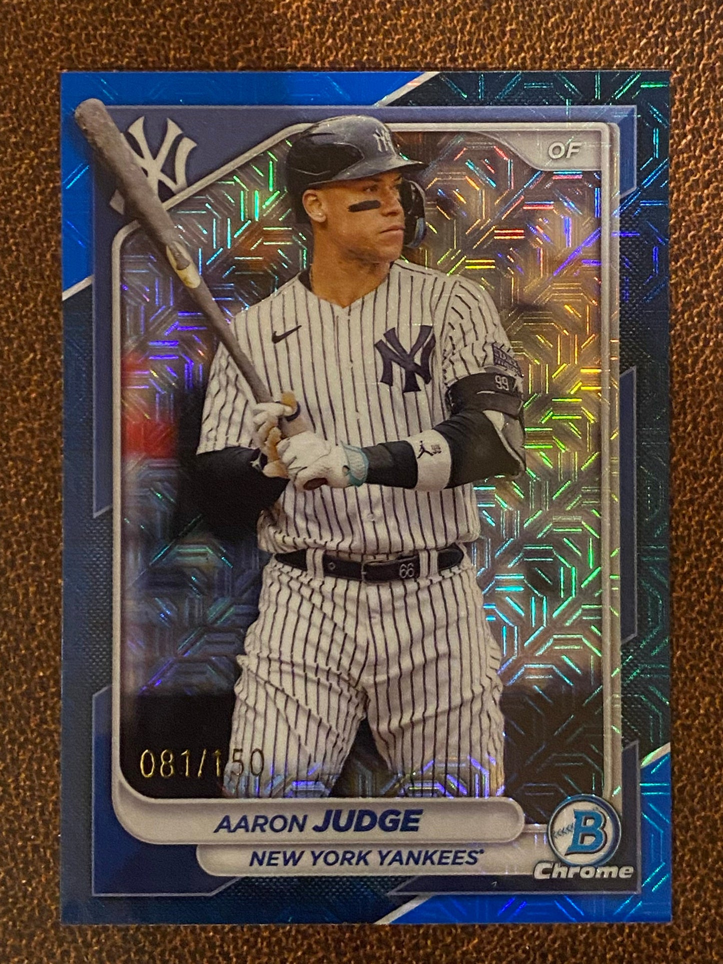 Aaron Judge - 2024 Bowman Chrome - Blue Mojo /150 - Yankees