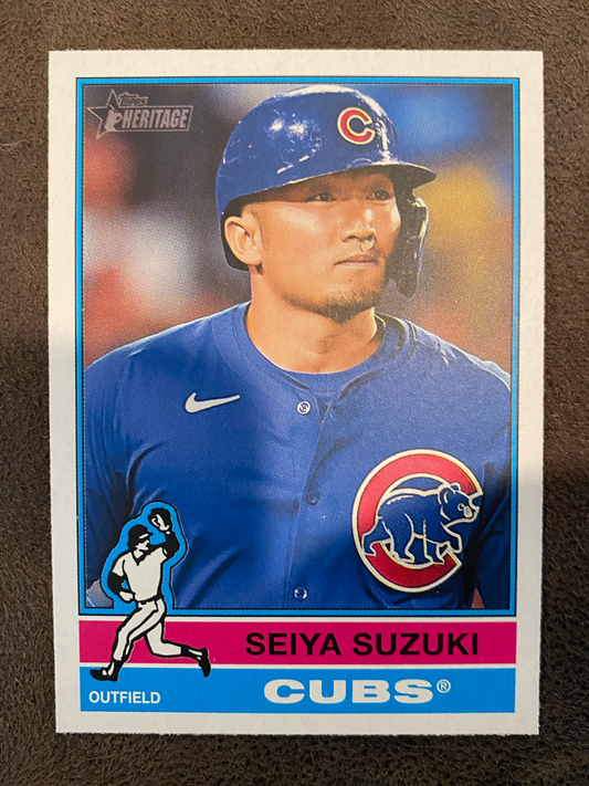 Seiya Suzuki - 2025 Heritage - Flipped Bat Variation - Cubs