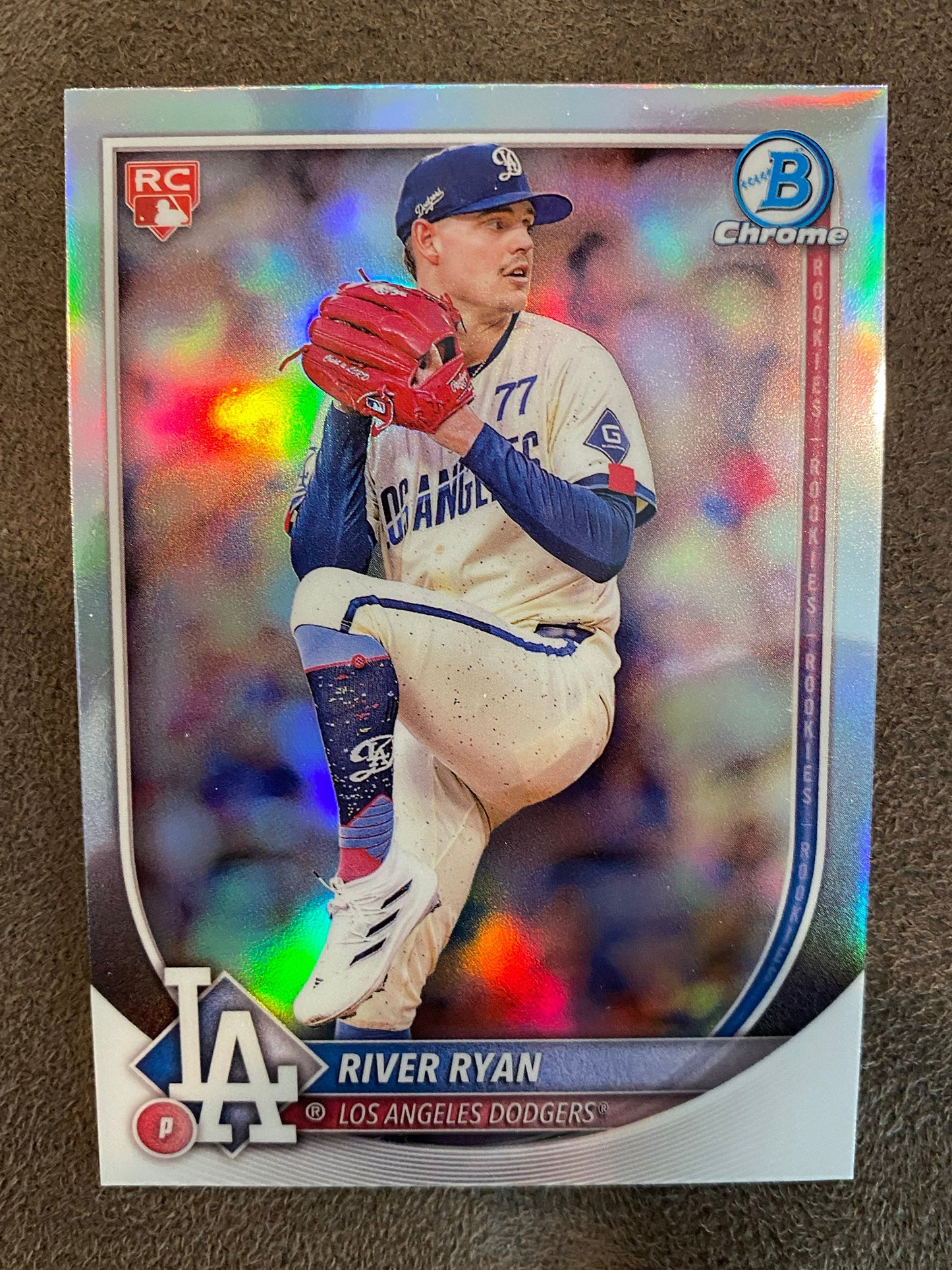 River Ryan - 2025 Bowman - Red Rookie Redemption - Dodgers