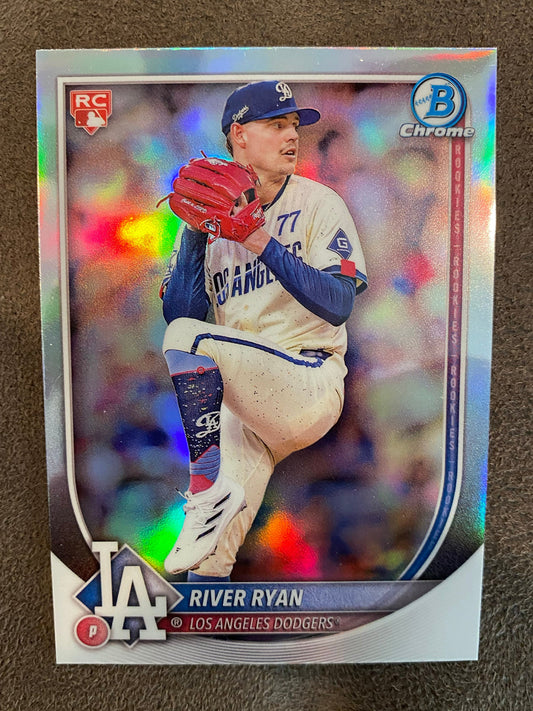 River Ryan - 2025 Bowman - Red Rookie Redemption - Dodgers