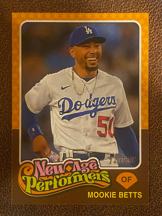 Mookie Betts - 2024 Topps Heritage - New Age Performers - Dodgers