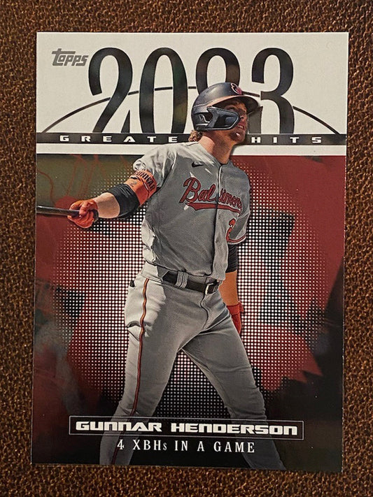 Gunnar Henderson - 2024 Topps Series 1 - Greatest Hits - Orioles