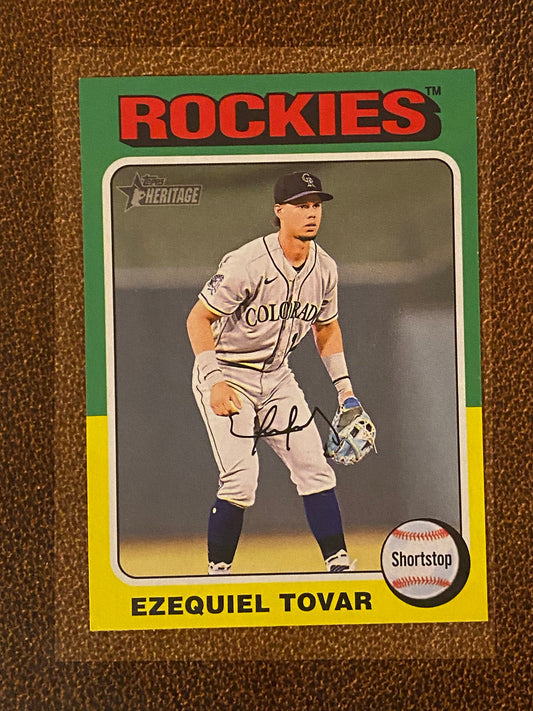 Ezequiel Tovar - 2024 Topps Heritage - Mini - Rockies