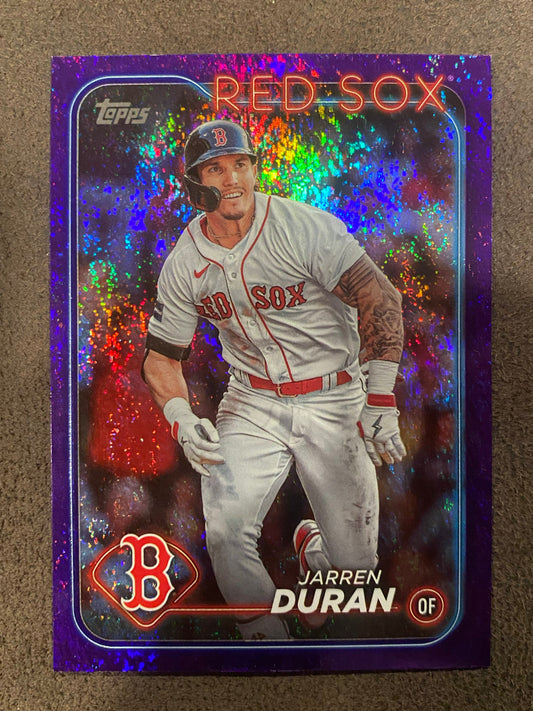 Jarren Duran - 2024 Topps Series 1 - Purple /799 - Red Sox