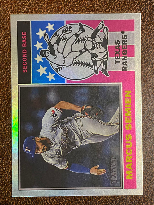 Marcus Semien - 2025 Topps Heritage - Player Icons Holographic - Rangers