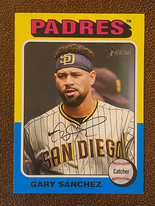 Gary Sanchez - 2024 Topps Heritage - Low Number Short Prints - Padres