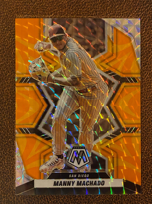 Manny Machado - 2022 Mosaic - Orange Reactive - Padres