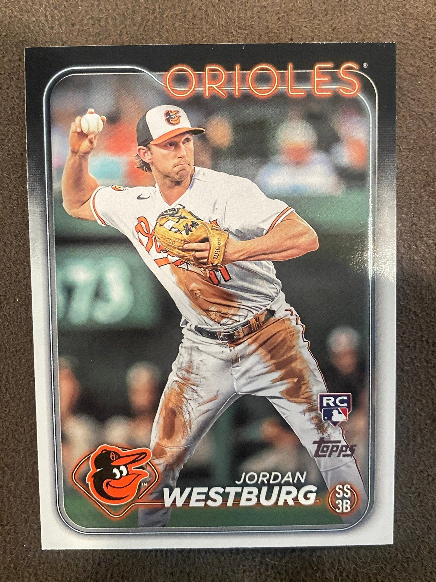 Jordan Westburg - 2024 Topps Series 1 - Rookie base card - Orioles