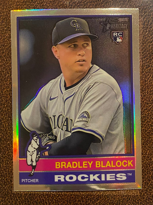 Bradley Blalock - 2025 Topps Heritage - Refractor - Rockies