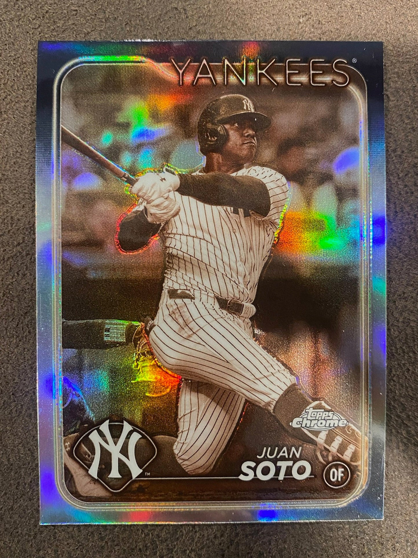 Juan Soto - 2024 Topps Chrome - Rookie Sepia Refractor - Yankees