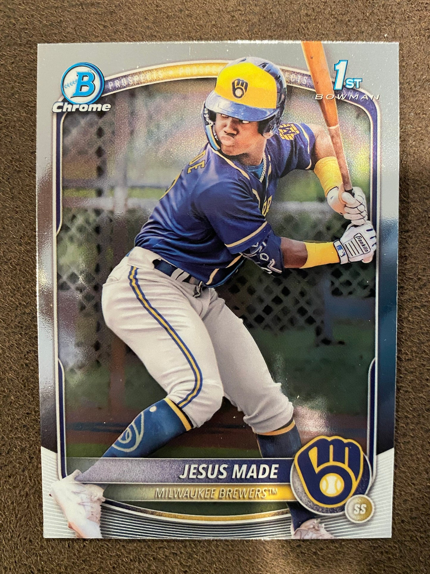 Jesus Made - 2025 Bowman - 1st Chrome - Brewers