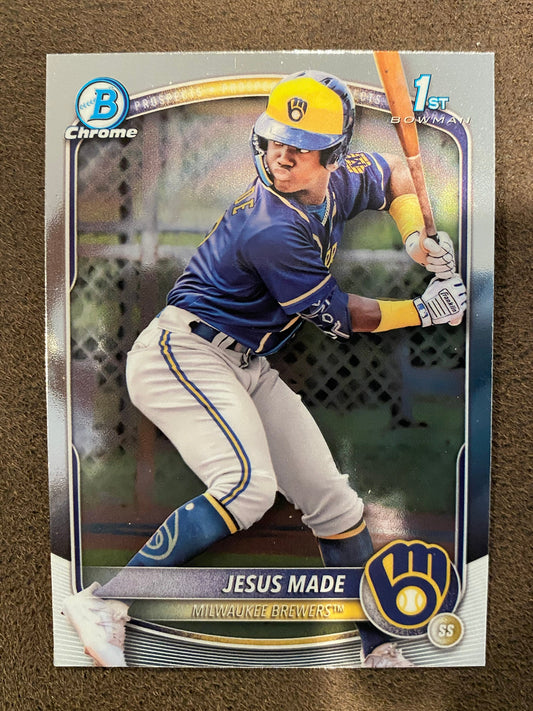 Jesus Made - 2025 Bowman - 1st Chrome - Brewers