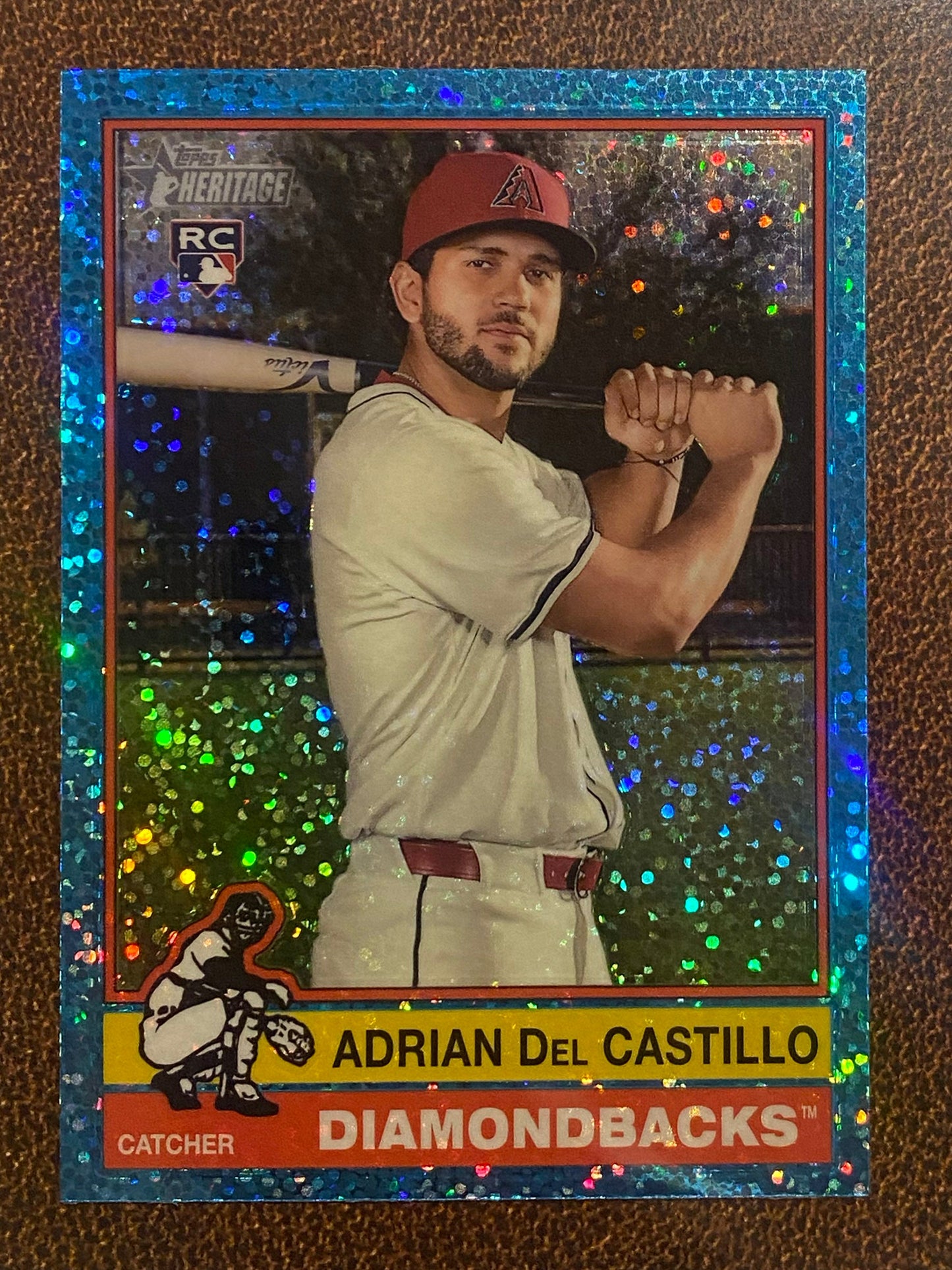 Adrian Del Castillo - 2025 Topps Heritage - Blue Sparkles - Diamondbacks