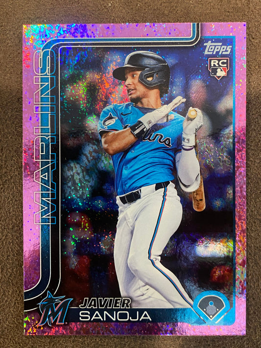 Javier Sanoja - 2025 Topps Series 2 - Pink Holofoils - Marlins