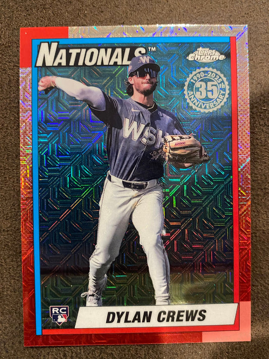 Dylan Crews - 2025 Topps Series 2 - 1990 Mojo Rookie - Nationals