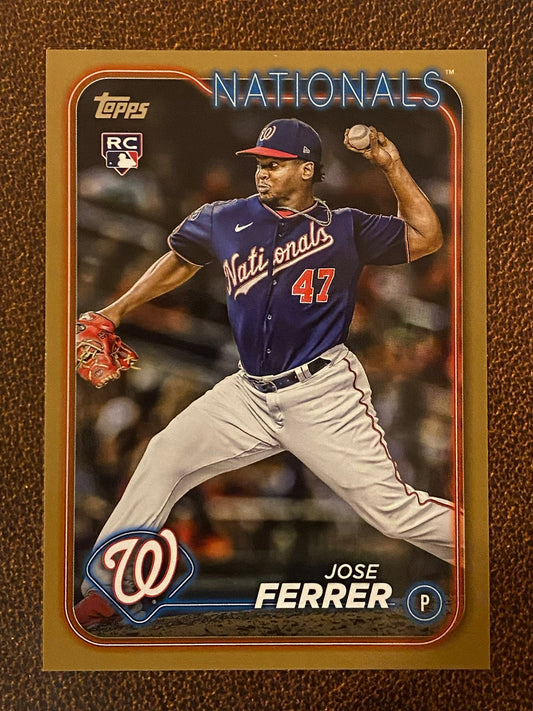 Jose Ferrer - 2024 Topps Series 1 - Gold /2024 - Nationals