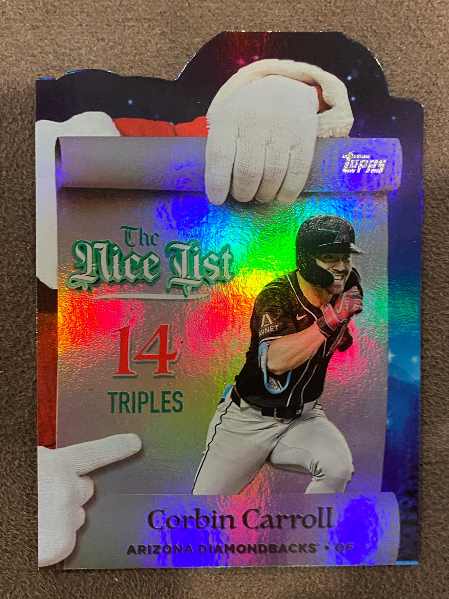 Corbin Carroll - 2025 Topps Holiday - The Nice List - Diamondbacks