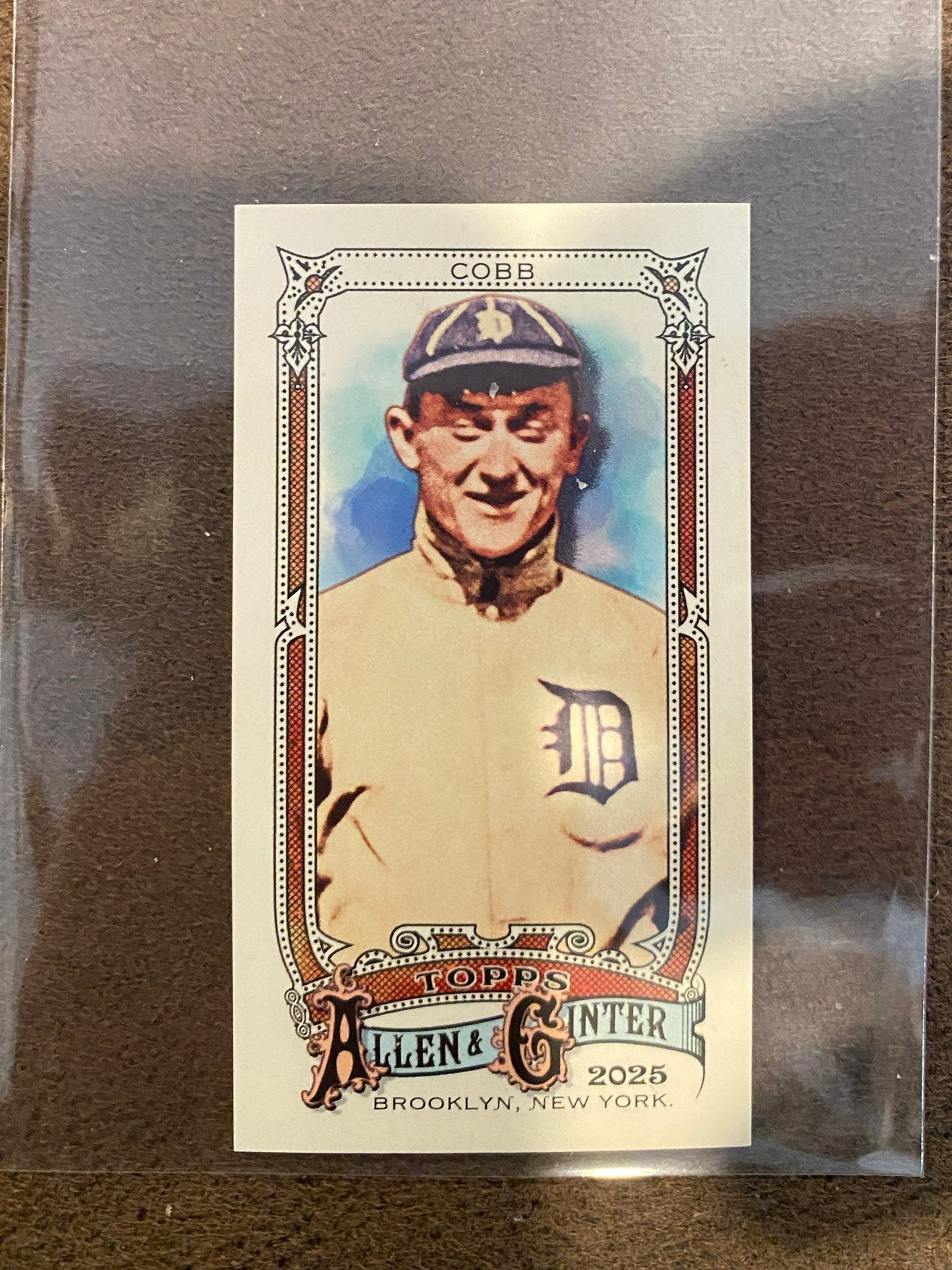 Ty Cobb - 2025 Allen & Ginter - 395 Rip Card Mini Extended Set - Tigers