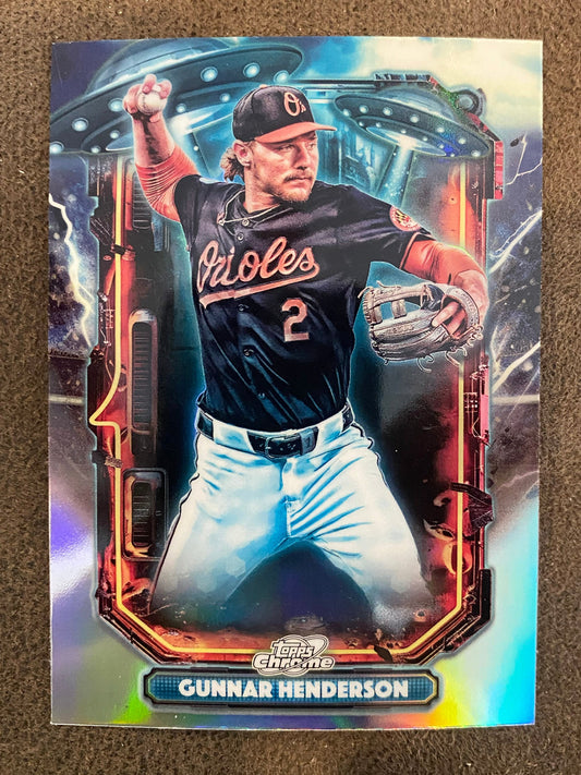 Gunnar Henderson - 2025 Topps Chrome Cosmic - Extraterrestrial Talent Insert - Orioles