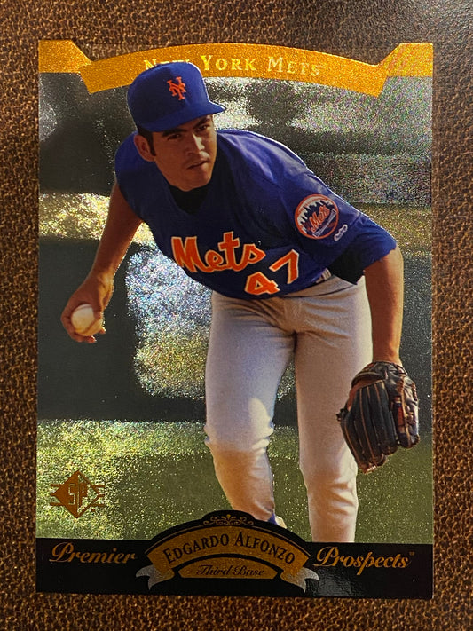 Edgardo Alfonzo - 1995 Upper Deck SP - Premier Prospect Die Cut - Mets