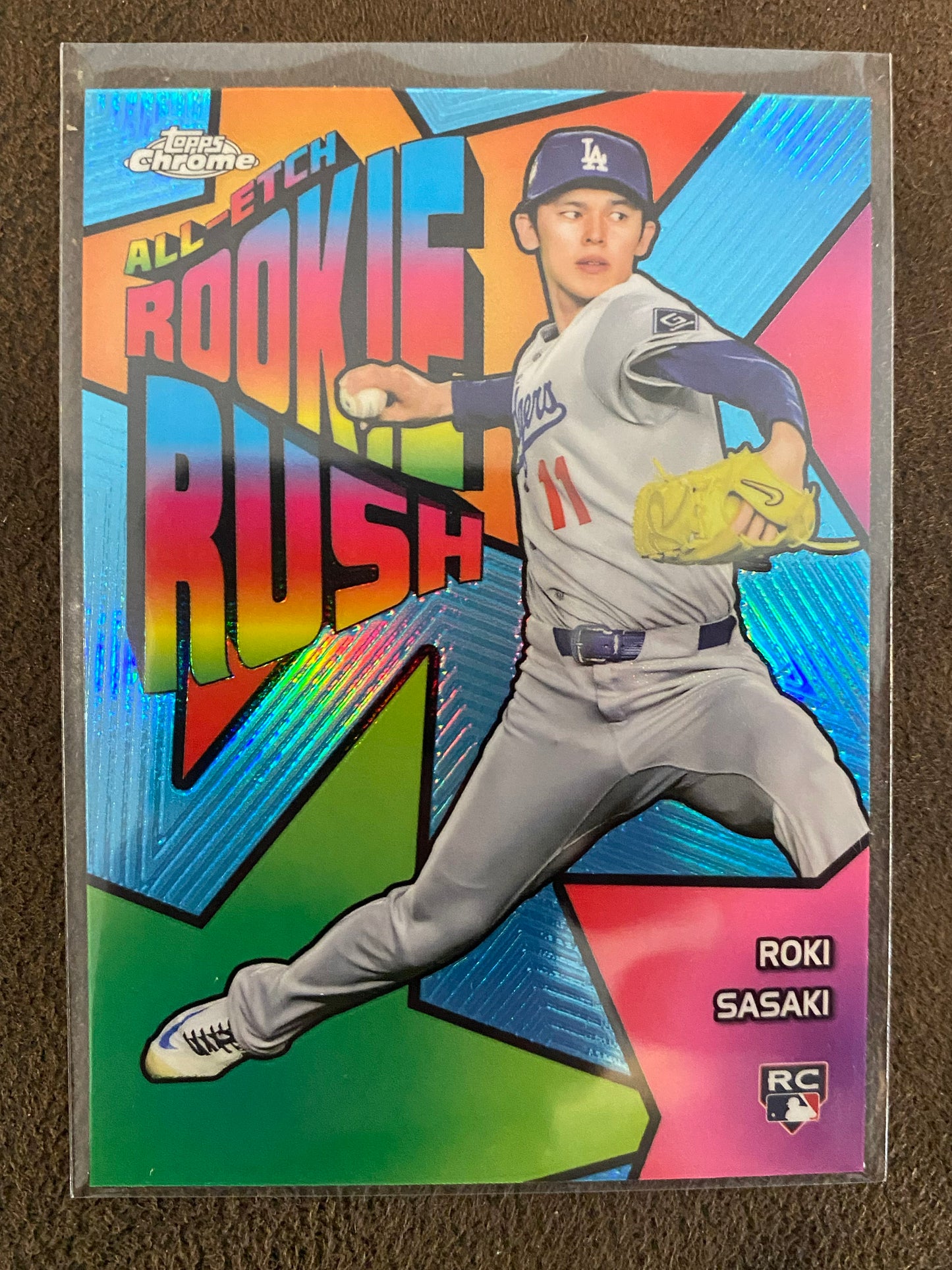 Roki Sasaki - 2025 Topps chrome - All Etch Rookie Rush - Dodgers