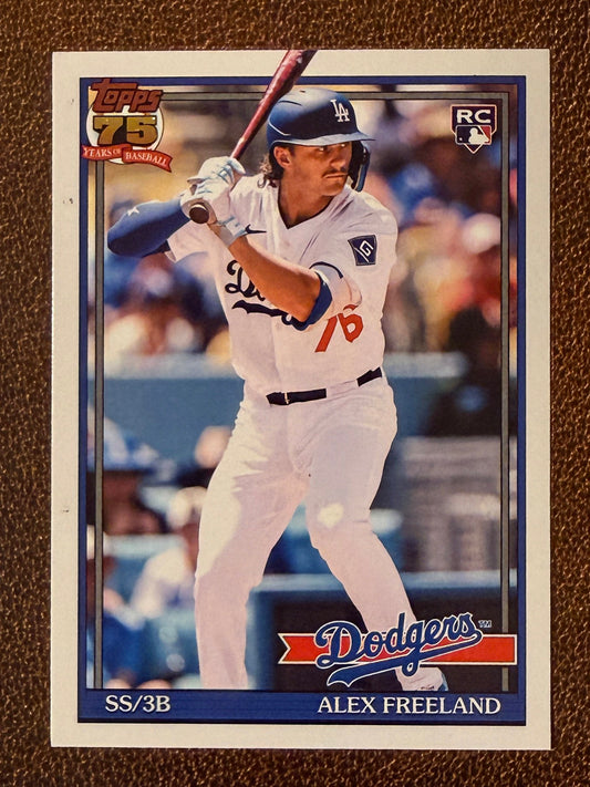 Alex Freeland - 2026 Topps Series 1 - 1991 Insert - Dodgers