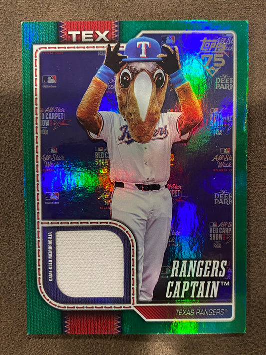 Rangers Captain - 2026 Topps Series 1 - GREEN Real One Relic /99 - Rangers