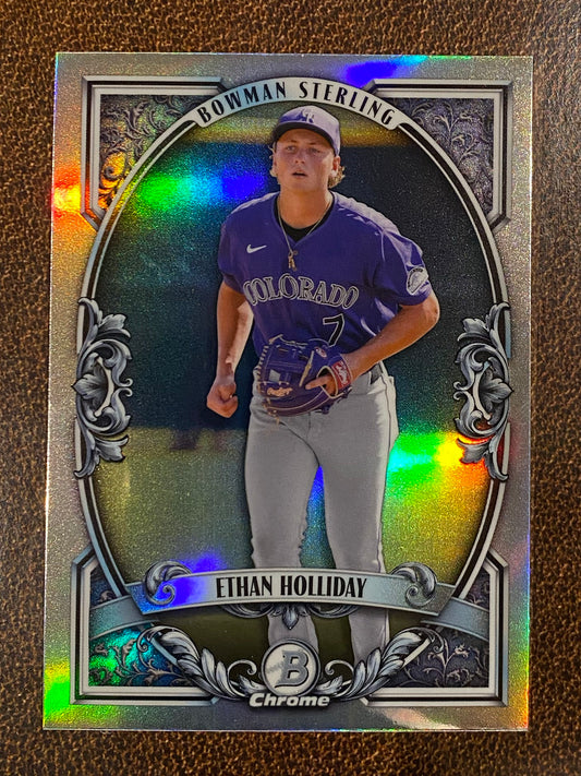 Ethan Holliday - 2026 Bowman - Bowman Sterling Insert - Rockies