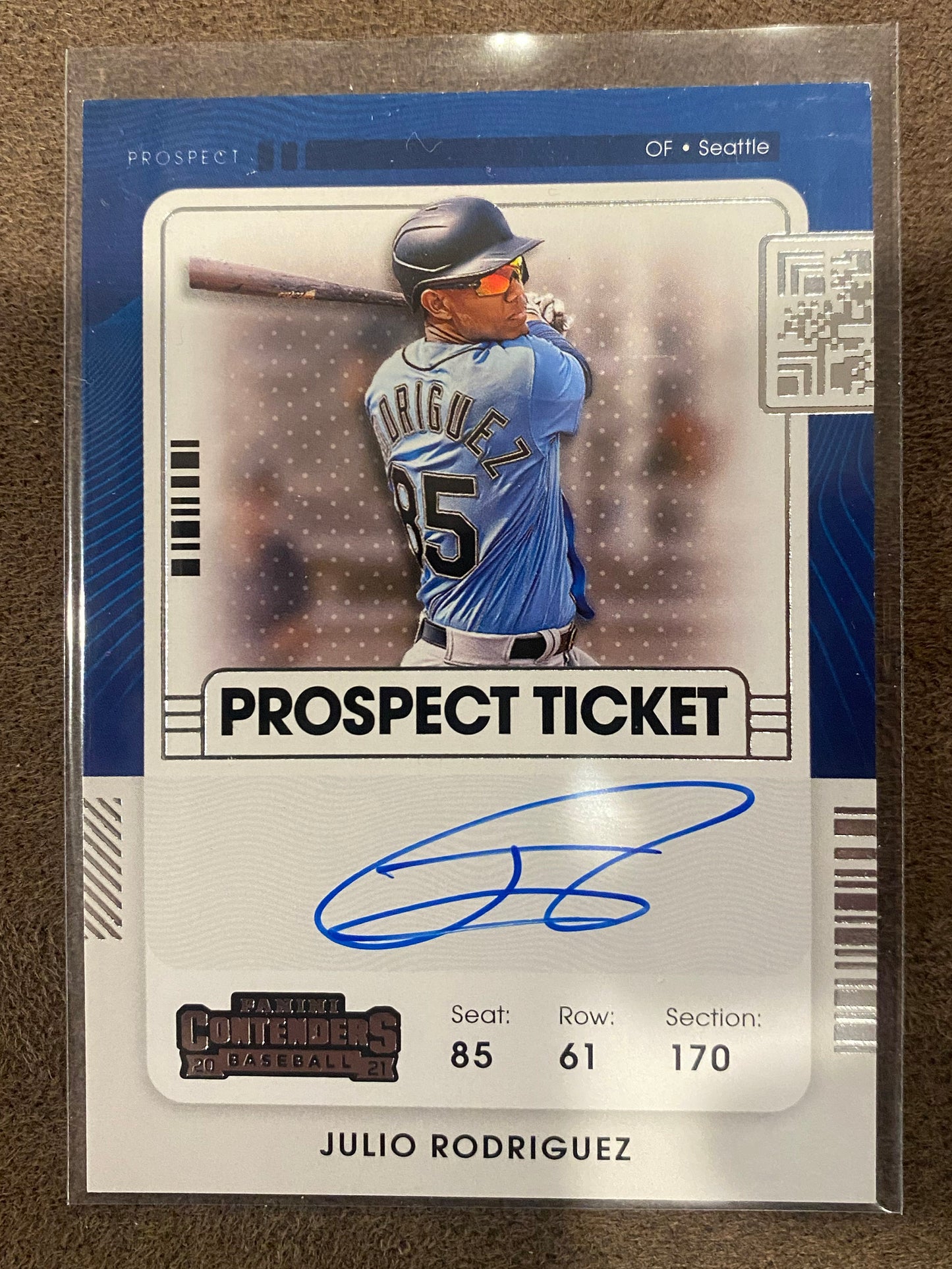 Julio Rodriguez - 2021 Panini Contenders - Prospect AUTO - Mariners