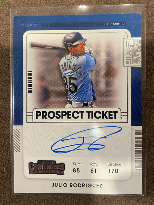 Julio Rodriguez - 2021 Panini Contenders - Prospect AUTO - Mariners