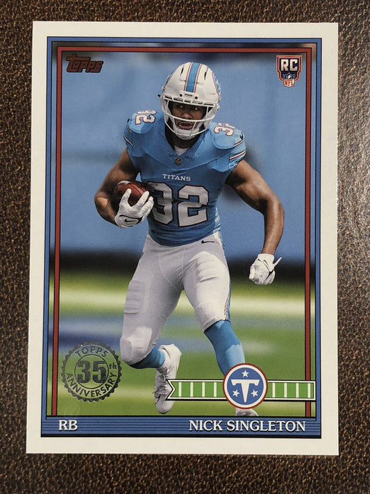 Nick Singleton - 2026 Topps Flagship - 1991 Insert - Titans