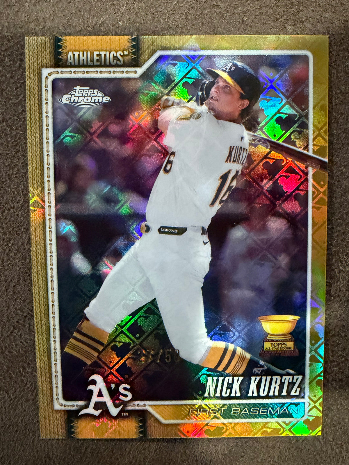 Nick Kurtz - 2026 Topps Chrome Logofractor - GOLD /50 - Athletics