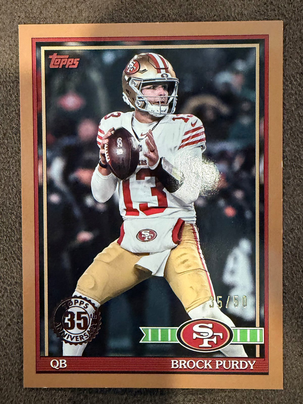 Brock Purdy - 2026 Topps Flagship - GOLD 1991 /50 - 49ers