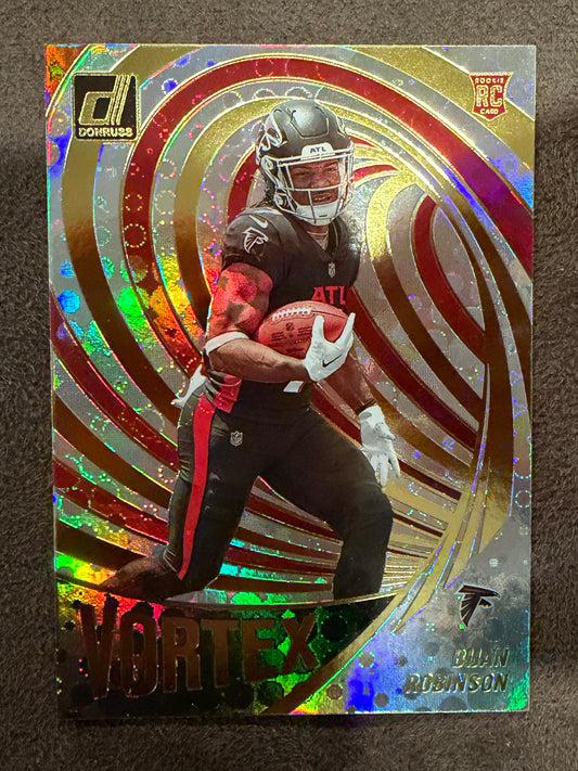 Bijan Robinson - 2023 Panini Donruss - Vortex Rookie - Falcons