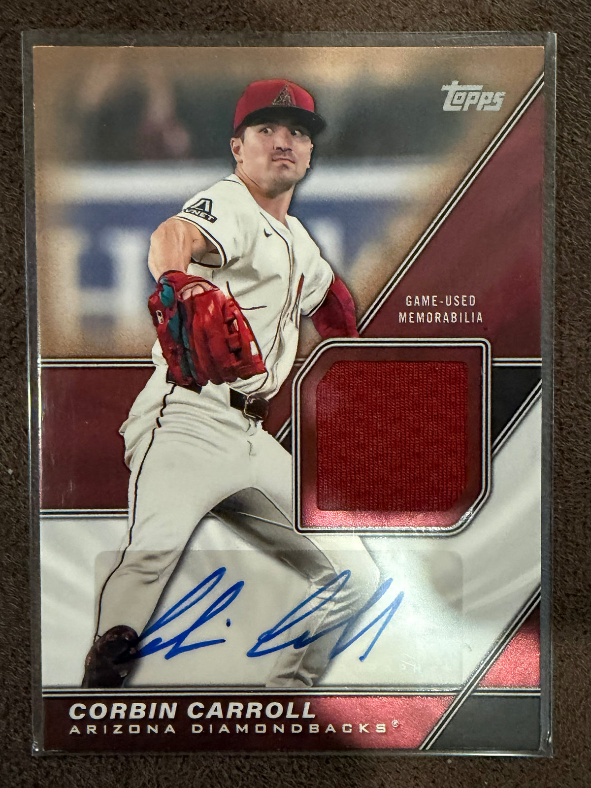 Corbin Carroll - 2026 Topps Series 2 - GOLD Major League Material Patch AUTO /50 - Diamondbacks