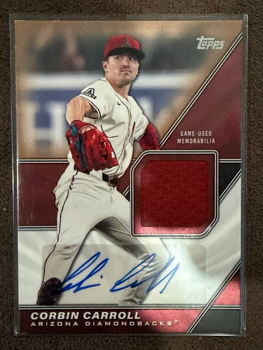 Corbin Carroll - 2026 Topps Series 2 - GOLD Major League Material Patch AUTO /50 - Diamondbacks