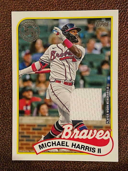 Michael Harris II - 2024 Topps Series 1 - 1989 Game Used Relic - Braves