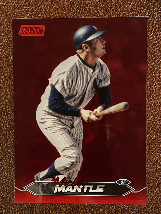 Mickey Mantle - 2024 Topps Stadium Club - Red Foil - Yankees