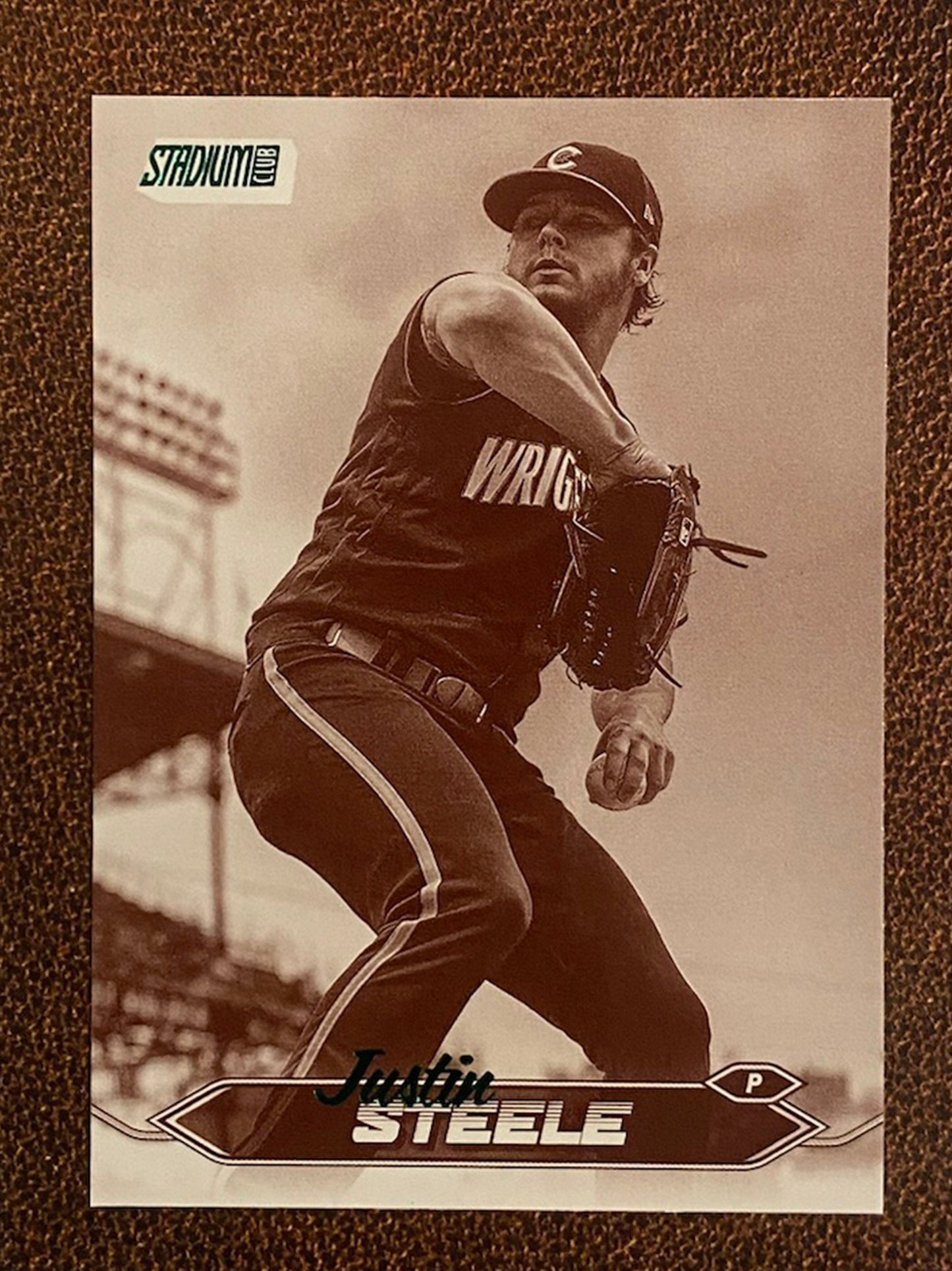 Justin Steele - 2024 Topps Stadium Club - Sepia - Cubs