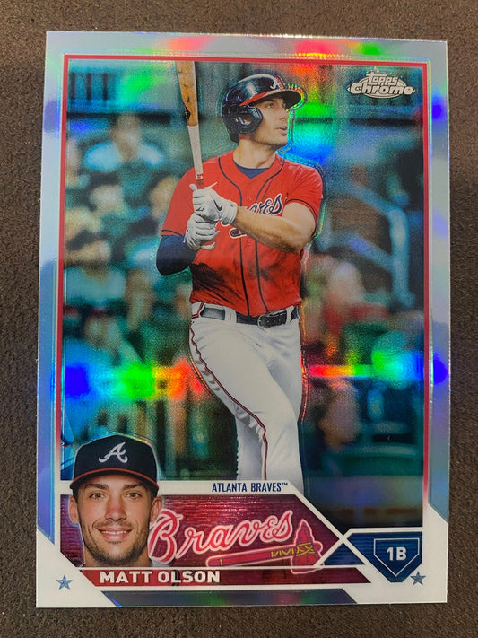 Matt Olson - 2023 Topps Chrome - Refractors - Braves