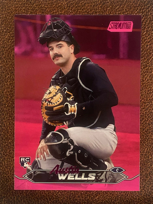 Austin Wells - 2024 Topps Stadium Club - Pink Foil - Yankees