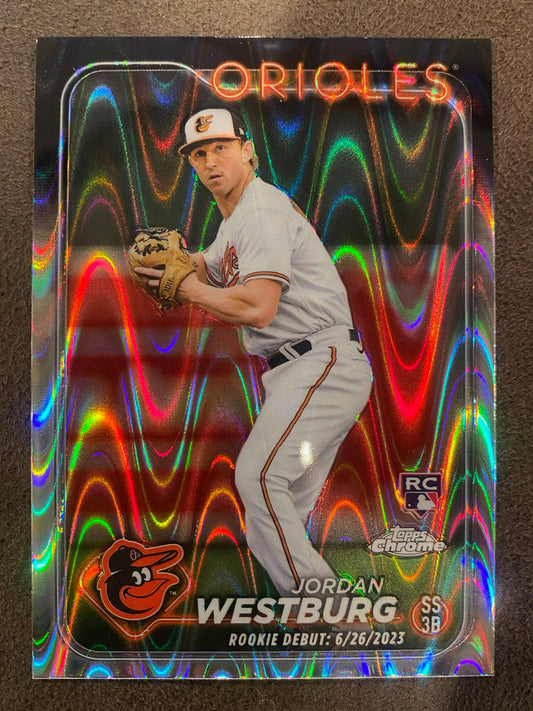 Jordan Westburg - 2024 Topps Chrome Update - Raywave - Orioles