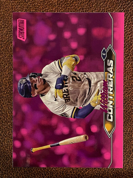 William Contreras - 2024 Topps Stadium Club - Pink Foil - Brewers