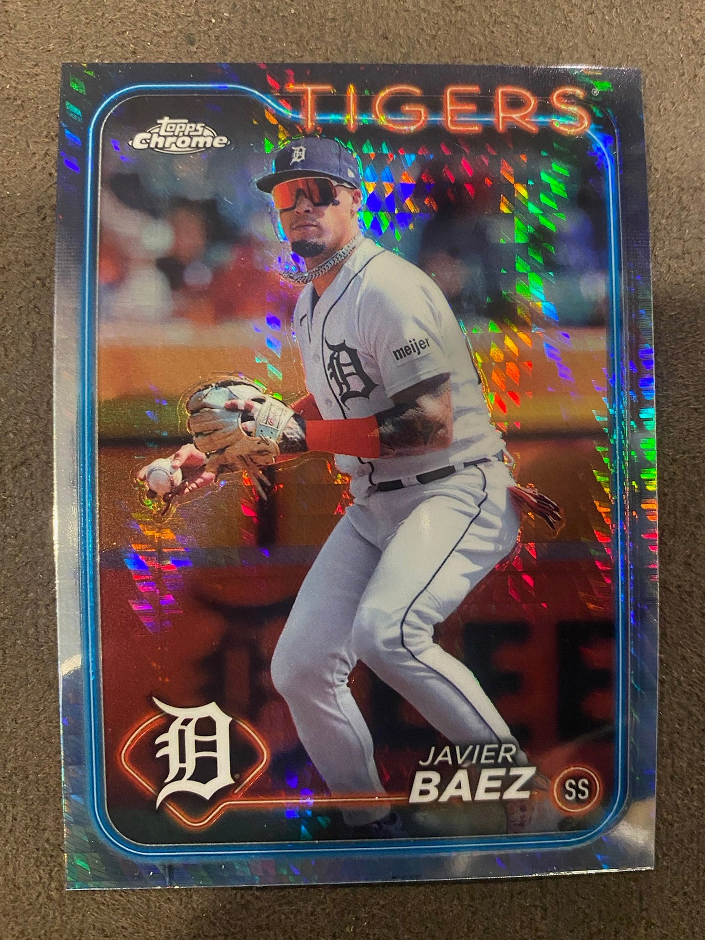 Javier Baez - 2024 Topps Chrome - Prism Refractors - Tigers