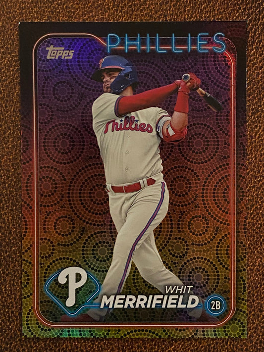Whit Merrifield - 2024 Topps Series 2 - Holiday Parallel - Phillies