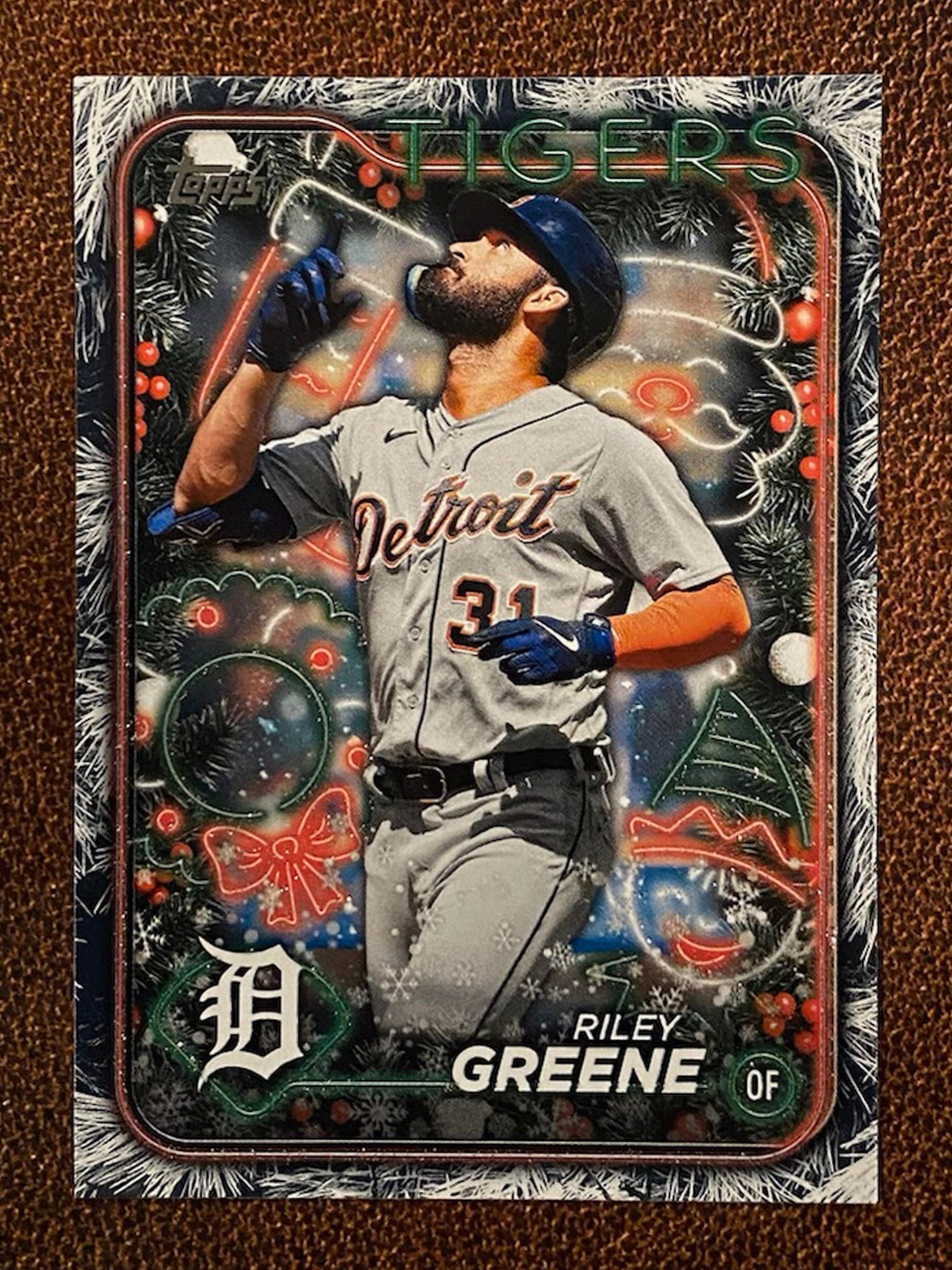 Riley Greene - 2024 Topps Holiday - Tree Parallel - Tigers