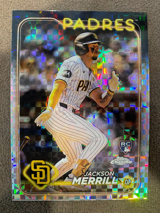 Jackson Merrill -  2024 Topps Chrome - Xfractor - Padres